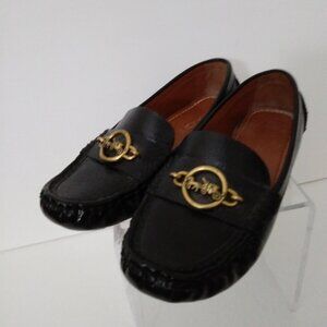 Coach Black Margot Loafer Size 5-B